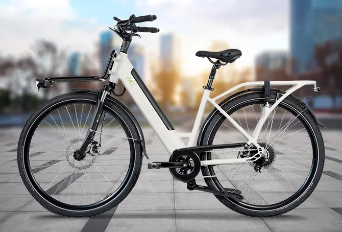 Long-tail electric cargo bike for the school run